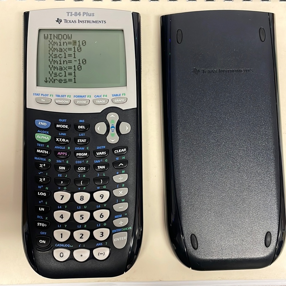 Used Texas Instruments TI-84 Plus Graphics Calculator, black